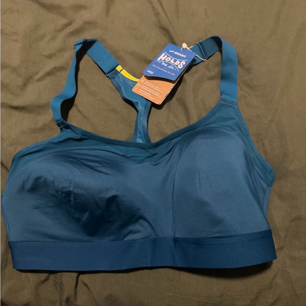 Brooks Teal Sports Bra